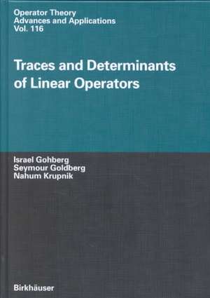 Traces and Determinants of Linear Operators de Israel Gohberg