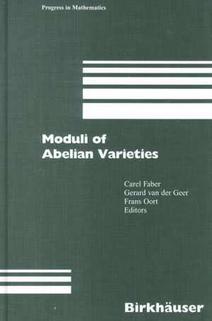 Moduli of Abelian Varieties de Gerard van der Geer