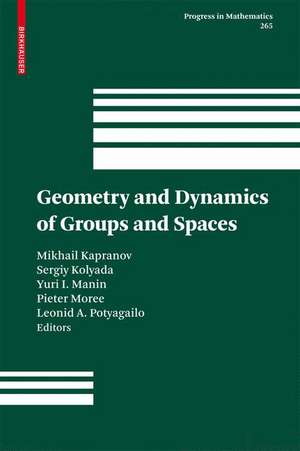 Geometry and Dynamics of Groups and Spaces: In Memory of Alexander Reznikov de Mikhail Kapranov