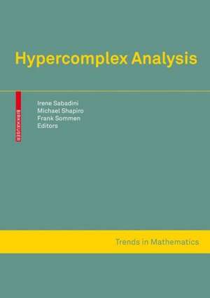 Hypercomplex Analysis de Irene Sabadini