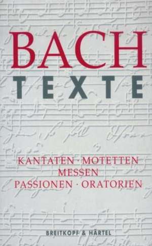 Bach Texte de Christine Fröde