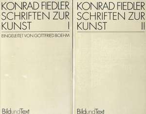 Schriften zur Kunst I/II de Gottfried Boehm