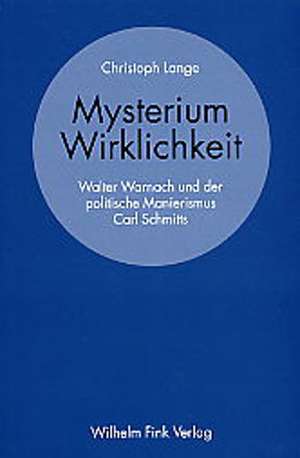 Mysterium Wirklichkeit de Christoph Lange