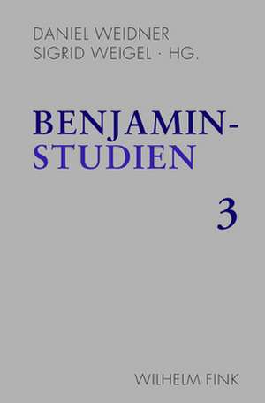 Benjamin-Studien 3 de Sigrid Weigel