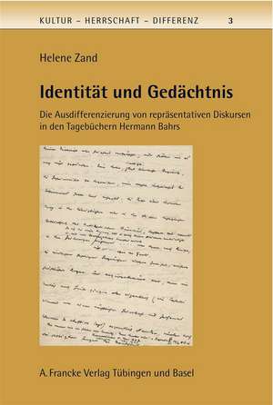 Identität und Gedächtnis de Helene Zand