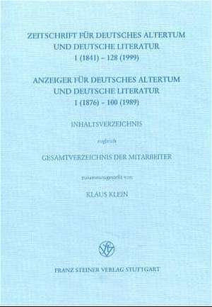 Zeitschrift für deutsches Altertum und deutsche Literatur 1