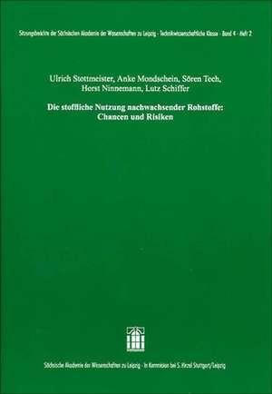 Die stoffliche Nutzung nachwachsender Rohstoffe: Chancen und Risiken de Ulrich Stottmeister