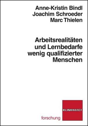 Arbeitsrealitäten und Lernbedarfe wenig qualifizierter Menschen de Anne-Kristin Bindl