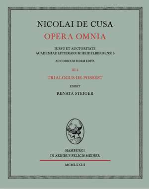 Nicolai de Cusa Opera Omnia. Volumen XI/2.: Uber Die Grunde Der Entmutigung Auf Philosophischem Gebiet de Nikolaus von Kues