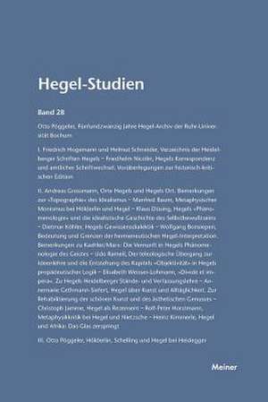 Hegel-Studien / Hegel-Studien de Friedhelm Nicolin