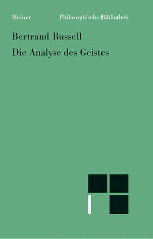 Die Analyse des Geistes de Bertrand Russell