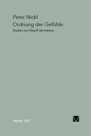 Ordnung Der Gefuhle: Martin Heidegger Und Roman Jakobson de Peter Nickl