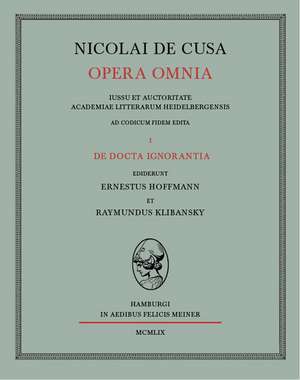 Nicolai de Cusa Opera Omnia: Martin Heidegger Und Roman Jakobson de Nikolaus von Kues