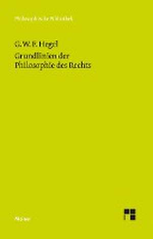 Grundlinien der Philosophie des Rechts de Georg Wilhelm Friedrich Hegel