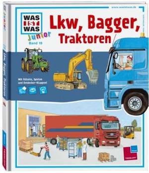 Was ist was junior 24: Lkw, Bagger, Traktoren de Stefanie Steinhorst