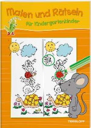 Malen und Rätseln für Kindergartenkinder (Orange) de Tessloff Verlag