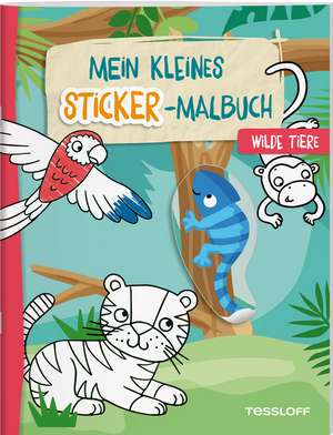 Mein kleines Sticker-Malbuch. Wilde Tiere de Alberta Kiel