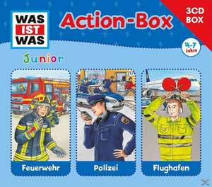 WAS IST WAS Junior Action-Box Feuerwehr/ Polizei/ Flughafen de Friederike Wilhelmi