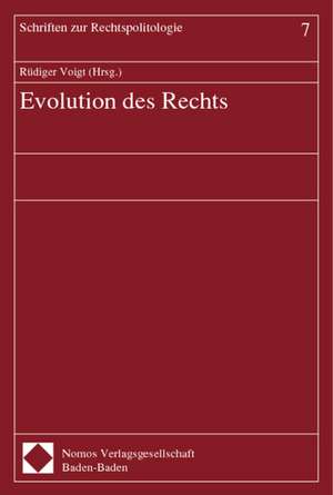 Evolution des Rechts de Rüdiger Voigt