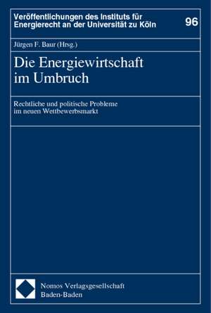 Die Energiewirtschaft im Umbruch de Jürgen F. Baur