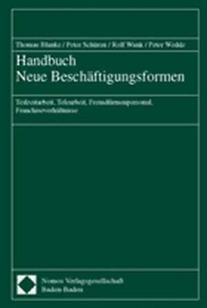 Handbuch Neue Beschäftigungsformen de Thomas Blanke