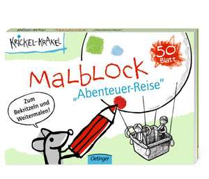 Krickel-Krakel Malblock Abenteuer-Reise