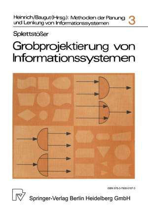 Grobprojektierung von Informationssystemen: Methodenanalyse und Grundkonzeption einer Dialog-Projektierung de D. Splettstößer