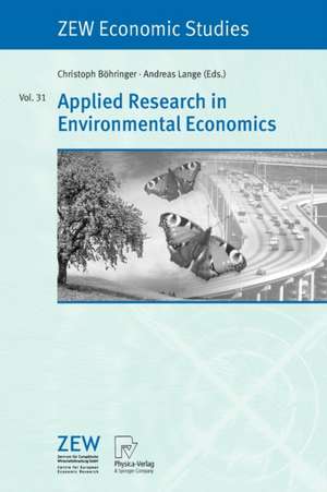 Applied Research in Environmental Economics de Christoph Böhringer