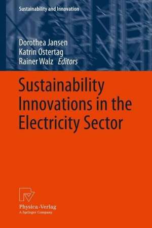 Sustainability Innovations in the Electricity Sector de Dorothea Jansen