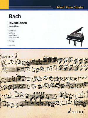 Inventions, Bwv 772-786: Piano de Johann Sebastian Bach