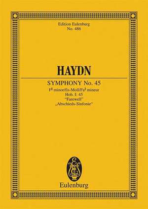 Sinfonie Nr. 45 fis-Moll de Joseph Haydn