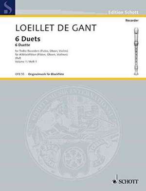 6 Duets de Jean Baptiste Loeillet de Gant