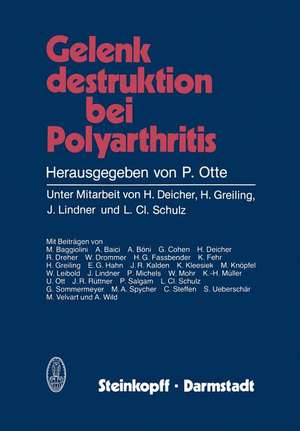 Gelenkdestruktion bei Polyarthritis de H. Deicher