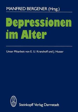 Depressionen im Alter de M. Bergener