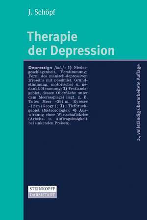 Therapie der Depression de J. Schöpf