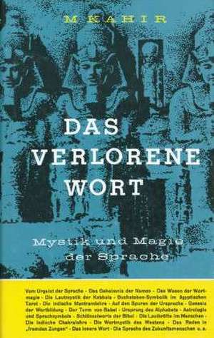 Das verlorene Wort de M. Kahir