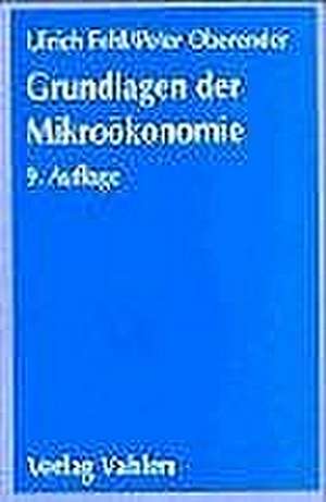 Grundlagen der Mikroökonomie de Ulrich Fehl