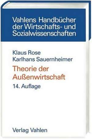 Theorie der Außenwirtschaft de Klaus Rose