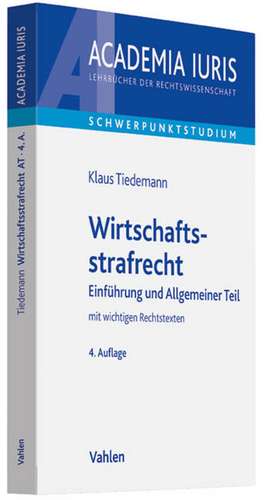 Wirtschaftsstrafrecht de Klaus Tiedemann