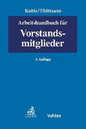 Arbeitshandbuch für Vorstandsmitglieder de Dietmar Kubis