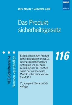 Das Produktsicherheitsgesetz de Dirk Moritz