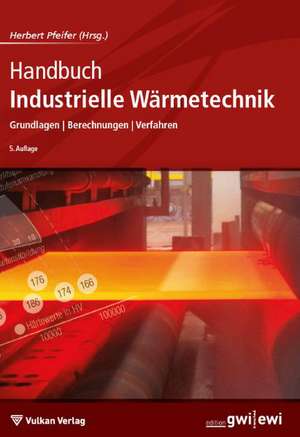 Handbuch Industrielle Wärmetechnik de Herbert Pfeifer