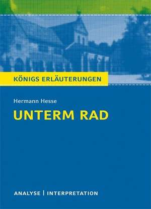 Unterm Rad. Textanalyse und Interpretation de Hermann Hesse