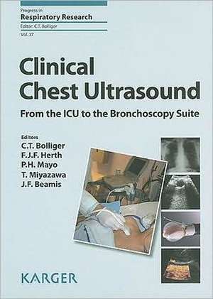 Clinical Chest Ultrasound: From the ICU to the Bronchoscopy Suite de C. T. Bolliger