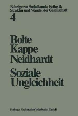 Soziale Ungleichheit de Karl Martin Bolte