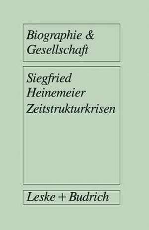 Zeitstrukturkrisen: Biographische Interviews mit Arbeitslosen de Siegfried Heinemeier