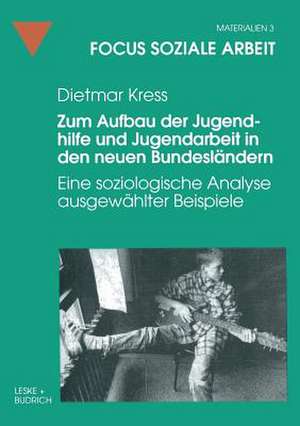 Zum Aufbau der Jugendhilfe und Jugendarbeit in den neuen Bundesländern: Eine soziologische Analyse ausgewählter Beispiele de Dietmar Kress