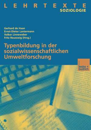 Typenbildung in der sozialwissenschaftlichen Umweltforschung de Gerhard de Haan