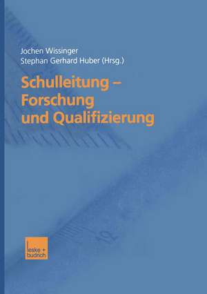 Schulleitung — Forschung und Qualifizierung de Jochen Wissinger