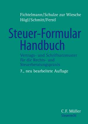 Steuer-Formular-Handbuch. Buch und CD-ROM de Helmar Fichtelmann